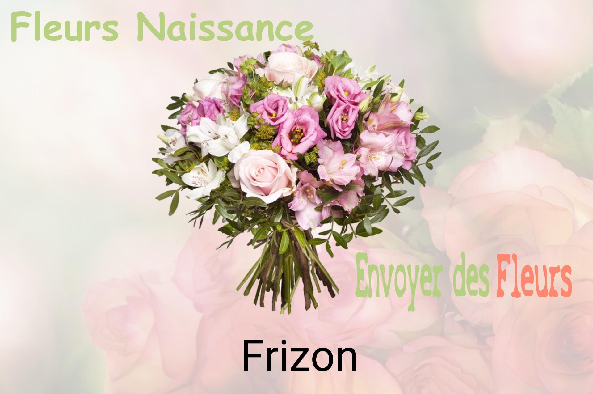 Bouquet de fleurs de naissance livré à Frizon